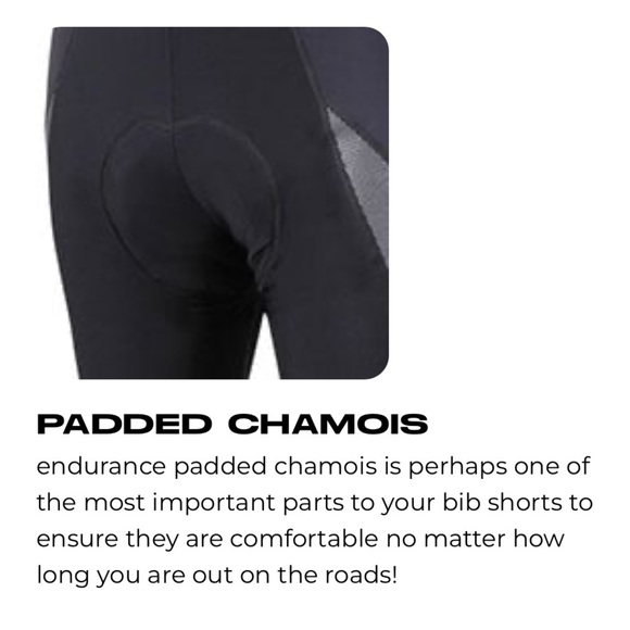 NWT Women’s Black Cycling Reflective Bib Tights with Padding Size 16 - Picture 14 of 16